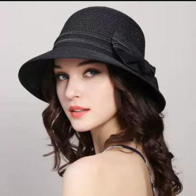 Nón mũ cói rộng vành đi biển chống nắng Vazano thời trang Hàn Quốc dona25082501