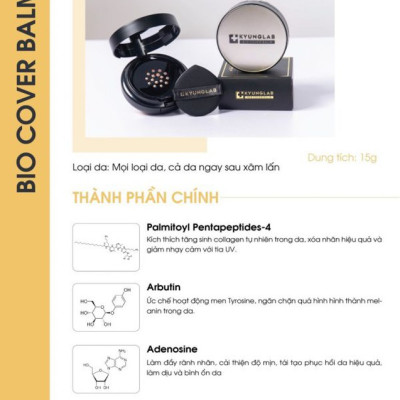 Cushion Dành Riêng Cho Da Treatment Bio Cover Balm Kyung Lab