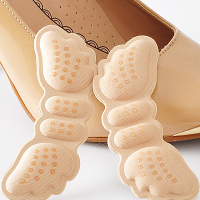 Combo 2 cặp Lót gót giày 4D hình cánh bướm có mặt gai silicone chống trầy rách da và chống tuột gót chân - buybox - BBPK70_2