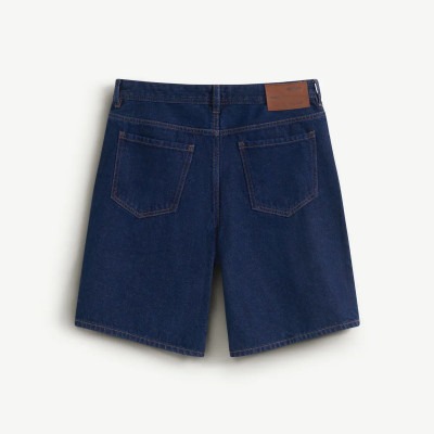 Quần short jean ( denim ) nam form Straight màu Xanh đậm và Xanh nhạt - ROUTINE 10F24DPS004 | LASTORE MENSWEAR