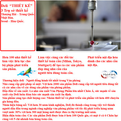 Combo 5 Hộp Ghim Dập Deli 23/17 Dập được 120 tờ Màu bạc Mã 17