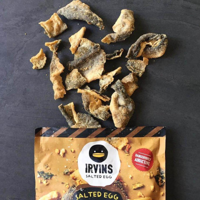 Da cá trứng muối Salted Egg Fish Skin 80g IRVINS