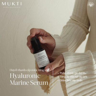 Tinh Chất Đại Dương Cấp Nước Tầng Sâu Mukti Hyaluronic Marine Serum (30ml)
