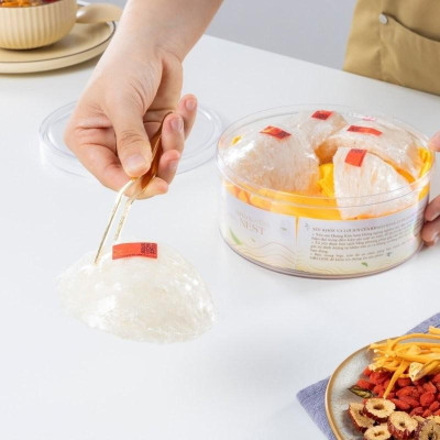 [CHÍNH HÃNG] Yến Sào Hoàng Kim - Hộp Quà Lộc Phát Phú Quý (50g Tổ Yến Thượng Hạng & 4 Hũ Yến Mix 2 Vị) - Quà Tết Doanh Nghiệp, Biếu Tặng Đối Tác