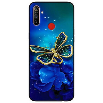 Ốp lưng dành cho Realme C3 mẫu Bướm Xanh