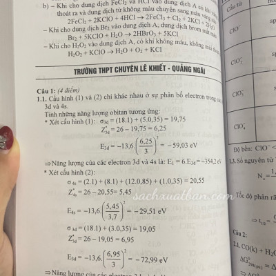 Sách Tổng Tập Đề Thi Olympic 30 Tháng 4 Hóa Học 10 (Từ Năm 2014 Đến Năm 2018)