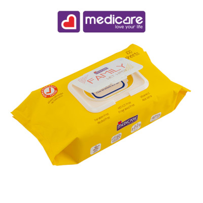 0132280 Khăn ướt MEDiCARE Family 100s gói