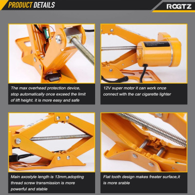 Bộ Nâng Kích Gầm Điện Thương hiệu ROGTZ Đức TY-45EJ, Tải Trọng 5 Tấn, Nâng tối đa 42cm - Hàng nhập khẩu