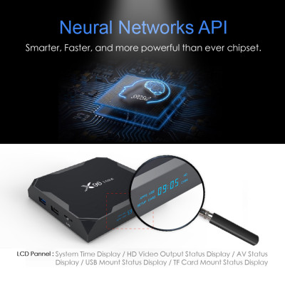 Android Box X96MAX-DDR4-4GB Amlogic S905X2 Android 8.1, bộ nhớ trong 32GB eMMC, 4K TV Box USB3.0 Dual Band WiFi Bluetooth Gigabit LAN - Hàng Nhập Khẩu