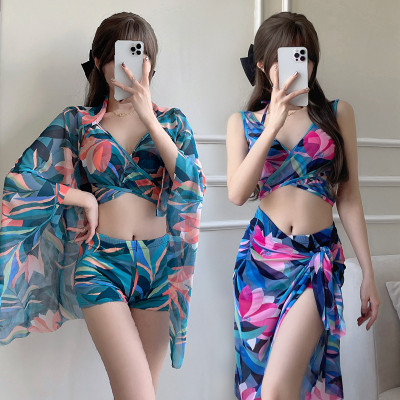 Set Bikini Đùi Thanh Lịch Kèm Khăn Lưới