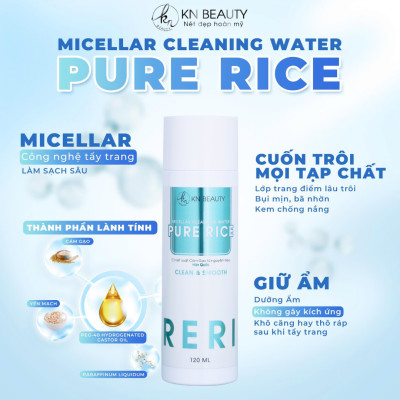 NƯỚC TẨY TRANG GẠO MICELLAR CLEANSING WATER KN BEAUTY– PURE RICE 120ML