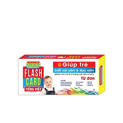 Sách - Flashcards Tiếng Việt - Từ Đơn - Giáo Dục Sớm Thẻ Thông Minh Chuẩn Theo Phương Pháp Giáo Dục Của Glenn Doman - Minh Thắng