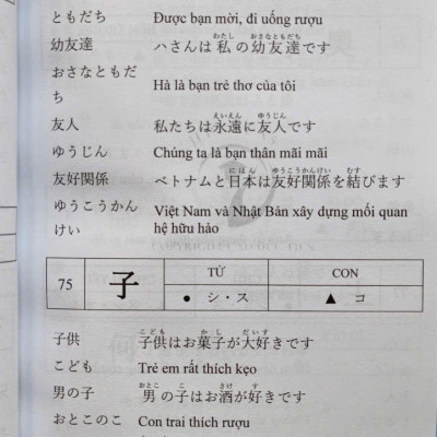 SÁCH TIẾNG NHẬT KANJI, ĐẶT CÂU TỪ VỰNG, LUYỆN VIẾT KANJI