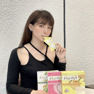 [QUÀ 20.10] Nước Uống Thảo Mộc Giảm Đau Bụng Kinh Hiệu Quả, Tăng Kích Cỡ Vòng 1, Thon Gọn Sắc Vóc Ba Zhen Ujuwon Bust Up (Hộp 8 Gói)