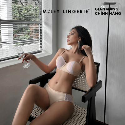Bộ Áo Cúp Ngang và Quần Lót Nữ Thun Lạnh Miley Lingerie BRM0902_FMM0905