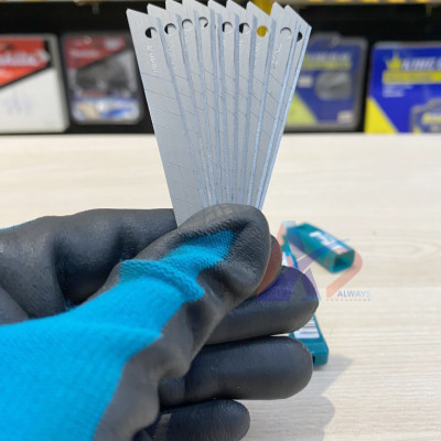 Bộ 10 lưỡi dao 9x80mm Total THT5190901