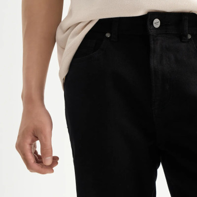 ROUTINE | Quần jean đen trơn form Slim Crop (chiều dài đến mắt cá chân) - 10S25DPA108CR1 | ROUTINE CÀ MAU