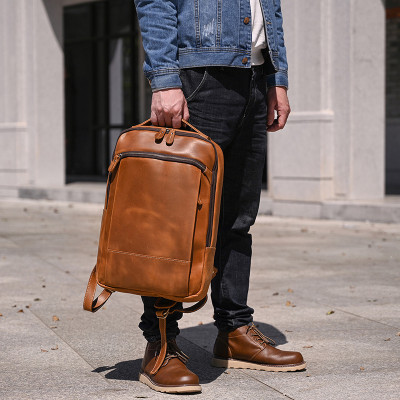 Balo nam DA BÒ THẬT, balo laptop phong cách mới – BEE GEE BLND9120