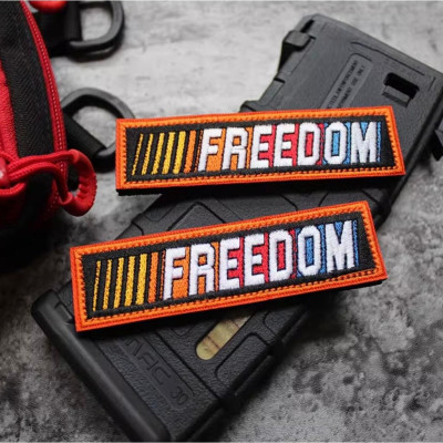 Patch_velcro vải FREEDOM & LET