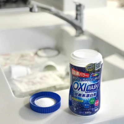 Bột Giặt Tẩy Đa Năng Siêu Mạnh Oxy Wash Kobini Nhật Bản (680g)