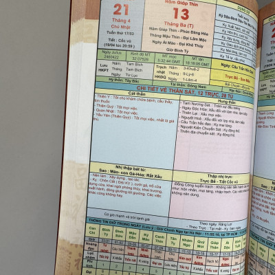 (In màu toàn bộ) LỊCH TRẠCH CÁT DỤNG SỰ 2024 – Nguyễn Trọng Tuệ – NXB Xây dựng