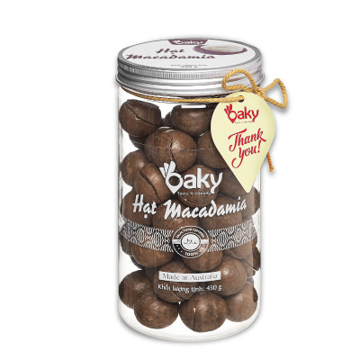 Quà Tặng Oaky - Combo Hạt Dinh Dưỡng Cao Cấp - Hạt Macca, Nho Khô Size lớn (450gram) - Tặng Túi Giấy Sang Trọng