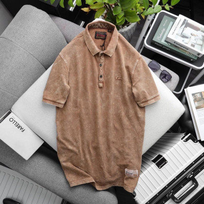 Áo thun polo wash bụi E.V.I.S.U_phượt_dã ngoại