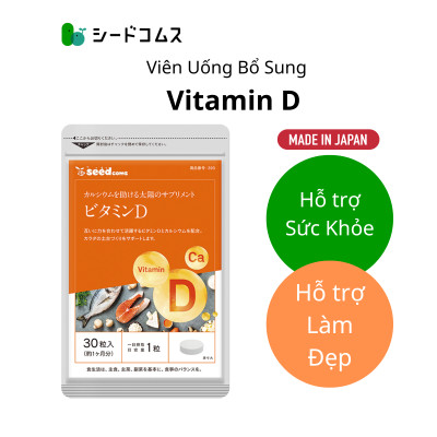 Combo Viên Uống Bổ Sung Vitamin C, E, D, B Vitamin Tổng Hợp Và Khoáng Chất Seedcoms Nhật Bản