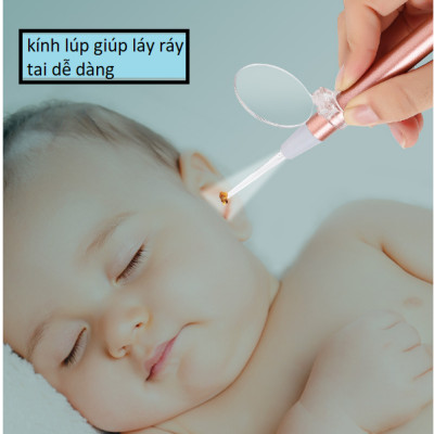 (TẶNG  PIN) BỘ DỤNG CỤ LẤY RÁY TAI HỘP NHÔM CÓ ĐÈN LED CHUYÊN NGHIỆP AN TOÀN DÙNG ĐƯỢC CHO TRẺ EM KÈM HỘP  - Bộ dụng cụ lấy ráy tai  món có đèn thế hệ mới gồm cây móc tai và nhíp gắp ráy tai  cao cấp kèm theo pin đầy đủ -