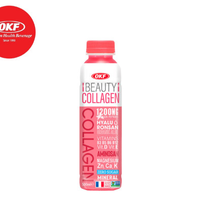 Nước Beauty Collagen (NƯỚC COLLAGEN KHÔNG ĐƯỜNG) OKF HÀN QUỐC x 6 chai 500ml