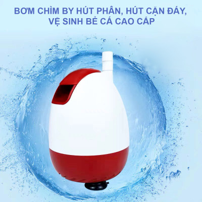 Máy bơm hút cặn đáy vệ sinh bể cá BY301 BY302 BY303 BY304 BY305 cao cấp, siêu bền, tiết kiệm điện. Bảo hành uy tín