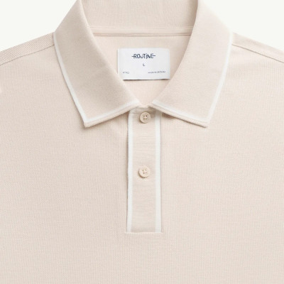 Áo polo tay ngắn nam phối cổ và nẹp Form Fitted - RT 10S25POL013 | ROUTINE CÀ MAU