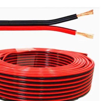 Dây Điện Đôi Lõi Đồng Nguyên Chất Vỏ Đỏ Đen Dùng Cho Loa, Đèn Led, Điện Độ Chế 26AWG/24AWG/22AWG