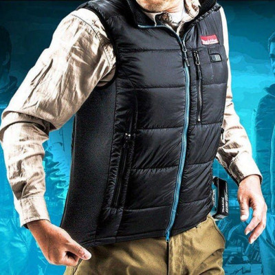 ÁO KHOÁC SƯỞI ẤM PIN 18V SIZE L MAKITA CV101DZL (KHÔNG KÈM PIN VÀ ĐẾ SẠC) - HÀNG CHÍNH HÃNG