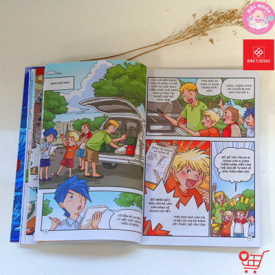 Sách - Thoát nạn trong tích tắc - Đối mặt với hỏa hoạn, lũ lụt, động đất - Dành cho bé từ 5-15 tuổi - Đinh Tị Books