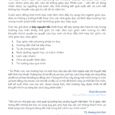 Tin ở giáo viên - Phương thức Phần Lan tạo lập trường học đẳng cấp thế giới