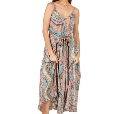 Maxi 2 Dây Vẽ Ánh Kim Isla Bonita