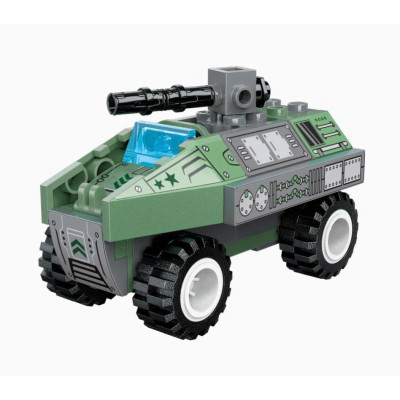 Đồ chơi - QMAN - 42207 Bộ đồ chơi xếp hình mô hình xe quâ.n sự- giao lẻ 1 mẫu ngẫu nhiên