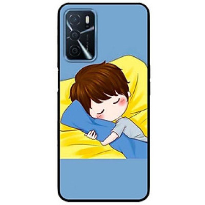 Ốp lưng dành cho Oppo A16 mẫu Anime Couple Ngủ