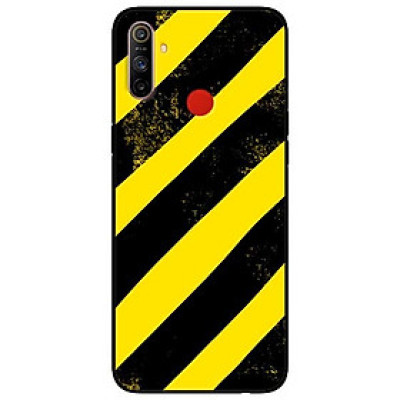 Ốp lưng dành cho Realme C3 mẫu Sọc Vàng Đen