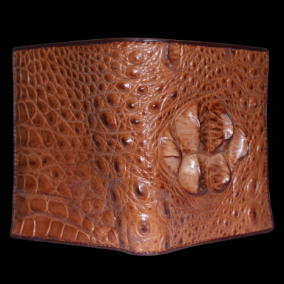  Ví nam da cá sấu màu nâu đỏ HJ92712-27-40-58-66