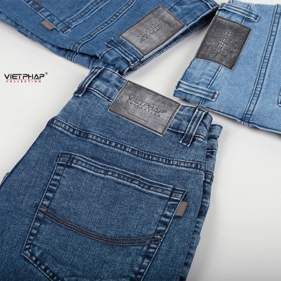 Quần Short Jeans Nam VIỆT PHÁP Chất liệu Jeans Cotton Cao Cấp co giãn, độ bền màu cao 0313