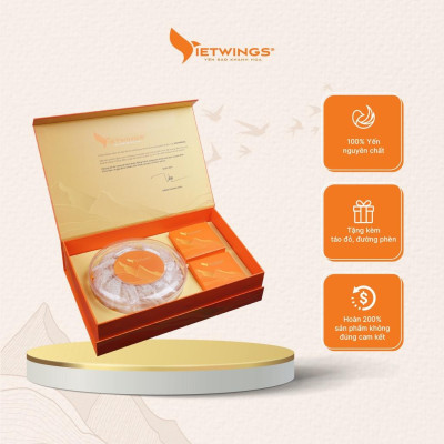 Yến sào đảo Vietwings rút lông nguyên tổ cao cấp 100g
