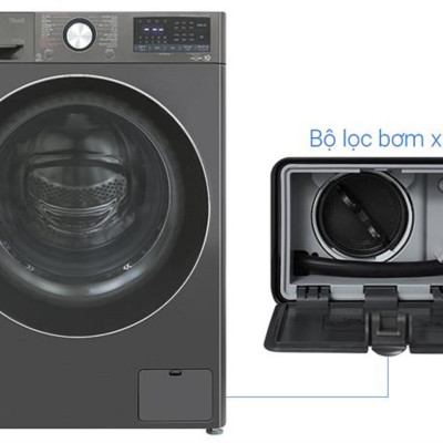 Máy giặt sấy LG Inverter giặt 11 kg - sấy 7 kg FV1411D4B - HÀNG CHÍNH HÃNG - CHỈ GIAO HCM