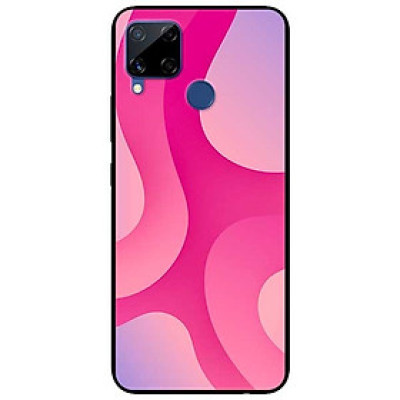 Ốp lưng dành cho Realme C15 mẫu Họa Tiết Đỏ Cam