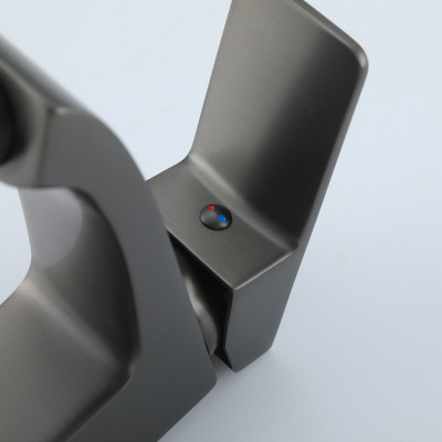 Vòi chậu lavabo nóng lạnh mạ titan Frap F1076-9 - Hàng Chính Hãng LIÊN BANG NGA