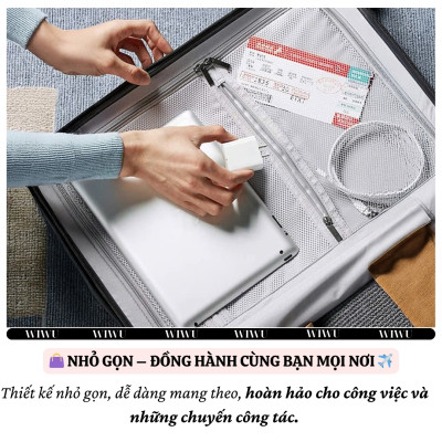 Bộ cóc củ dây sạc nhanh 65W USB C kèm dây Type C to Type C 60W PPS chống cháy hiệu WIWU GAN ESSEN Fast Charger cho iPhone 6 15 14 13 12 11 ProMax cho iPad Pro Air 10.2 9.7 10.5 11 12.9 13 inch S24 S25 cho Macbook cho Laptop Find Flip Fold - Hàng nhập khẩu