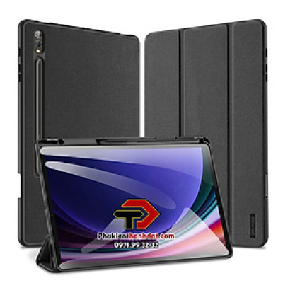 Bao da chống sốc cho Samsung Tab S8 Plus chính hãng Dux Ducis Domo (có khay đựng bút) - Hàng Nhập Khẩu