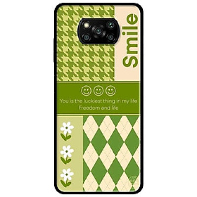 Ốp lưng dành cho Xiaomi Poco X3 mẫu Nụ Cười Xanh