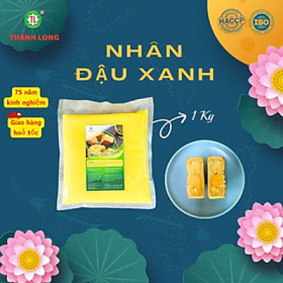 NGUYÊN LIỆU LÀM BÁNH TRUNG THU - NHÂN ĐẬU XANH 1 KG - THÀNH LONG - VIỆT NAM